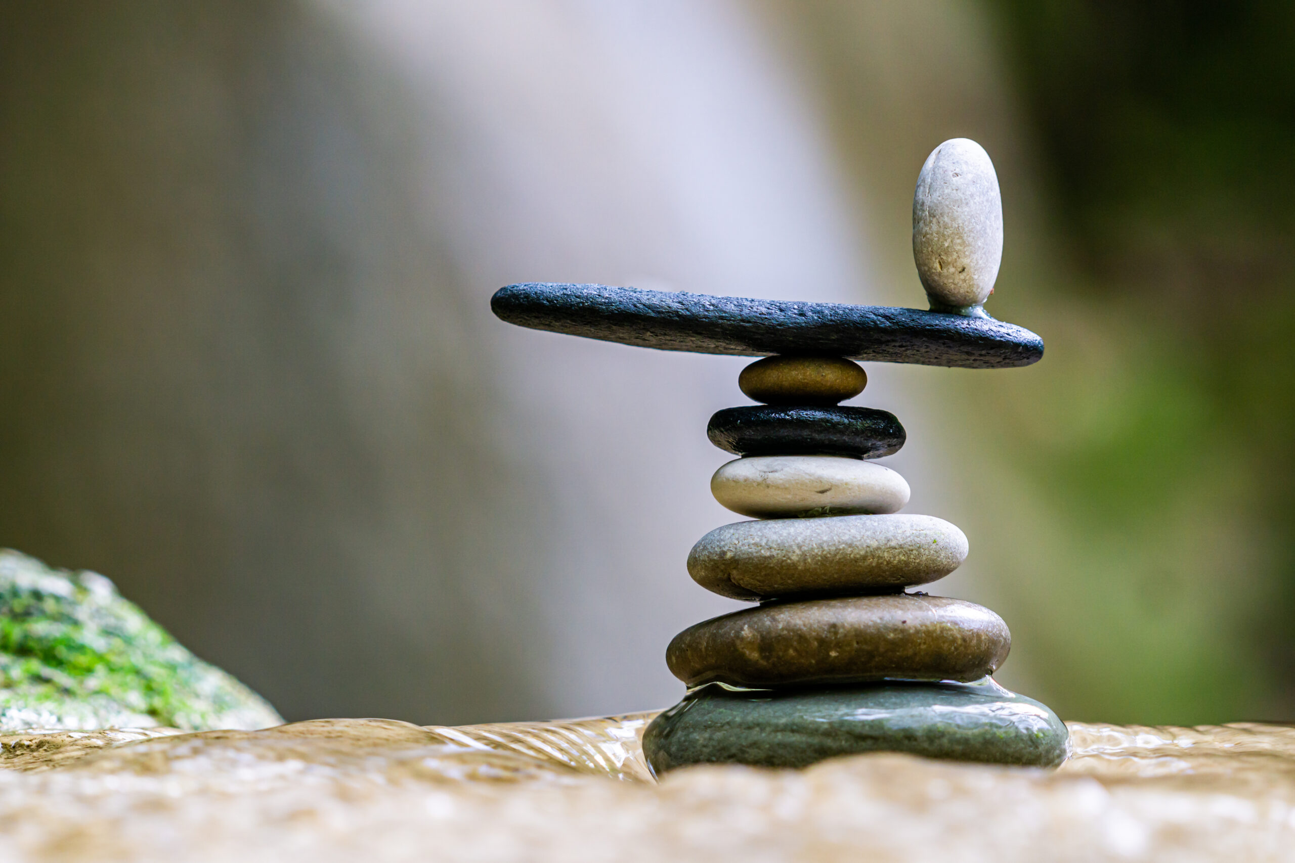 Rocks balanced on top of one another